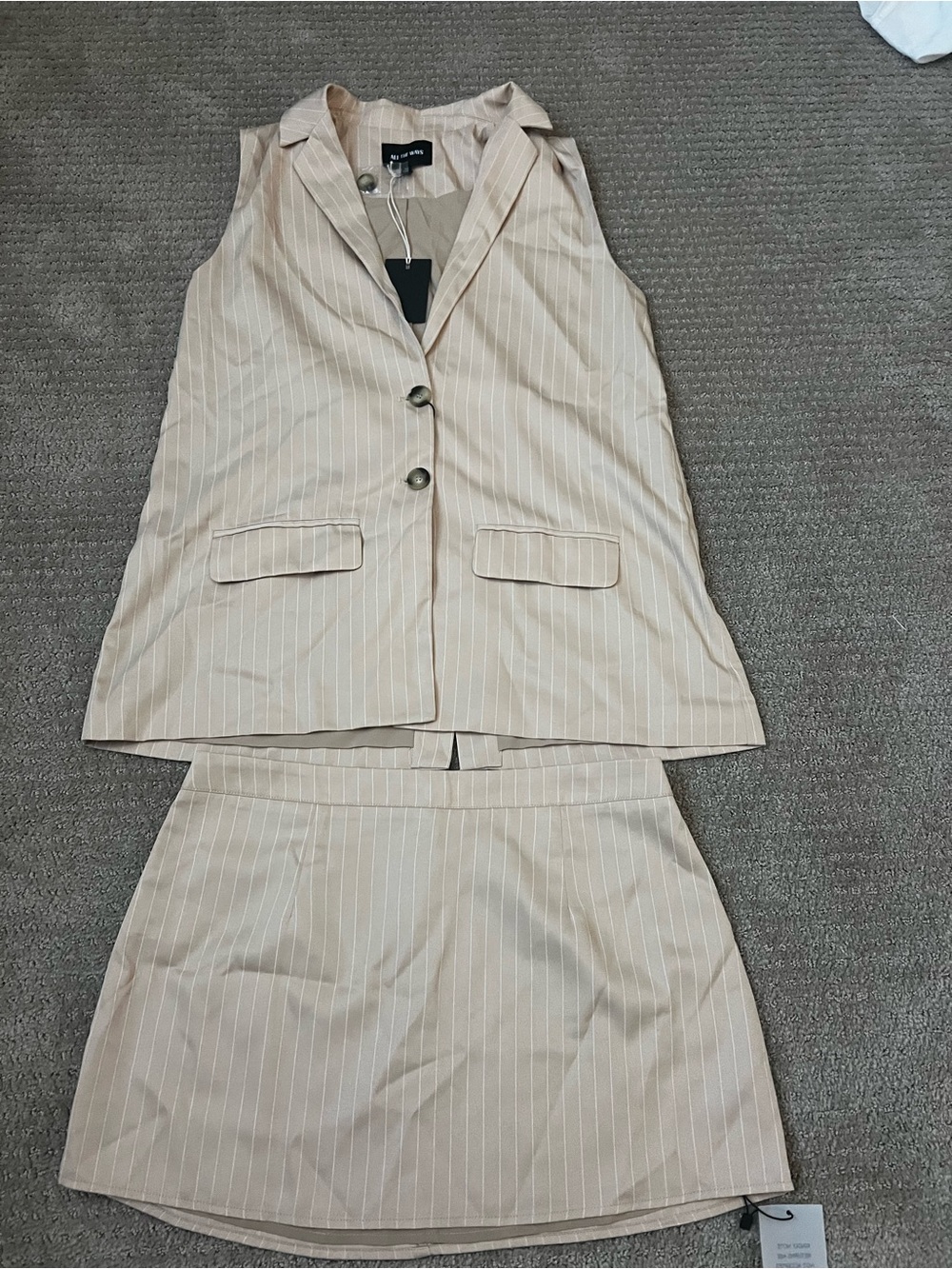 Revolve All the Ways Zoe Skirt Blazer Set
